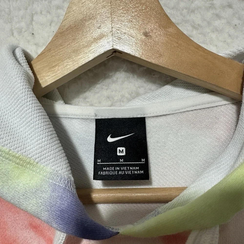 Nike Dri-FIT Get Fit Hoodie Womens Multicolor Pulse Tie-Dye  Cropped Size‎ M